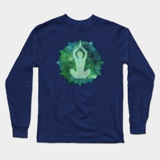 yoga design Long Sleeve T-Shirt